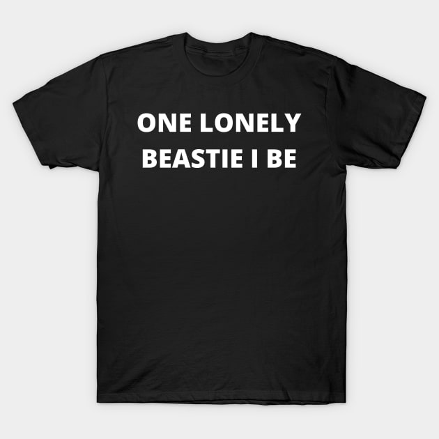 Beastie Boys - One Lonely Beastie I Be lyric T-Shirt by robmakesstuff